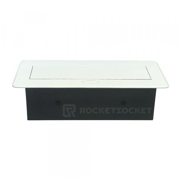 Розетка горизонтальная выдвижная 2EU+2USB Белая OvalC RocketSocket