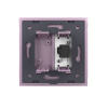 Розетка Livolo микрофон TRS 6.3 JACK Розовая