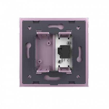 Розетка Livolo микрофон TRS 6.3 JACK Розовая