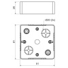 приборная коробка LK 80X28R/1_SD