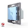 Одноклавишный сенсорный выключатель Livolo ZigBee Module, цвет синий (механизм)