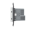 Розетка электрическая с заземлением защитными шторками 16A + USB type C с блоком питания 18W Livolo, цвет серый (механизм) VL-FCTF16A.UC18W-2IP
