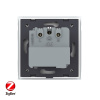 Розетка электрическая ZigBee (Wi-Fi) с заземлением защитными шторками 16A Livolo 1 пост Белая