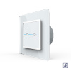 Сенсорный выключатель для жалюзи Livolo Quadro 2 клавиши 1 модуль Белый VL-Q702W-11