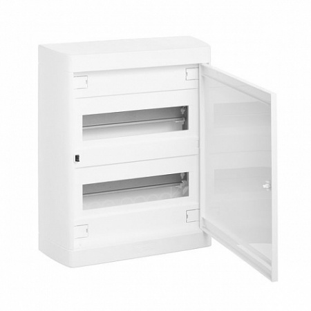 Щит Nedbox навесной 2 рейки 24(+1) мод., 380х318х109мм с N+PE, белый, с металлической дверью (IP 40). Legrand