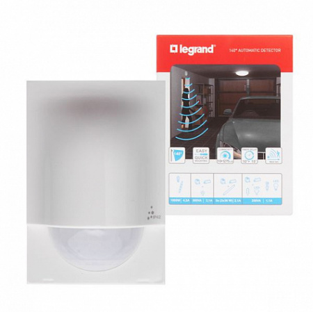 Датчик движения PIR настенный 140° IP42, блистер Lighting Management. Legrand