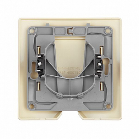 Вывод кабеля IP44 Слоновая кость. Legrand Etika