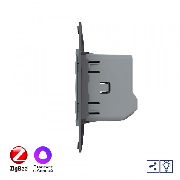 Одноклавишный проходной сенсорный Адаптивный диммер Livolo ZigBee (механизм) VL-FC1SD1Z-2G